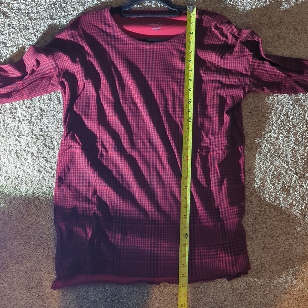 J. Jill Red and Black Plaid Tunic - Picture 6 of 7